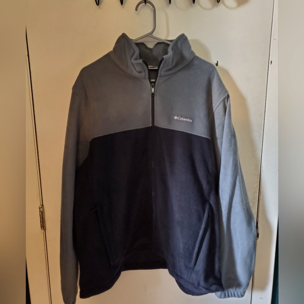Columbia full zip , two tone sweatshirt
